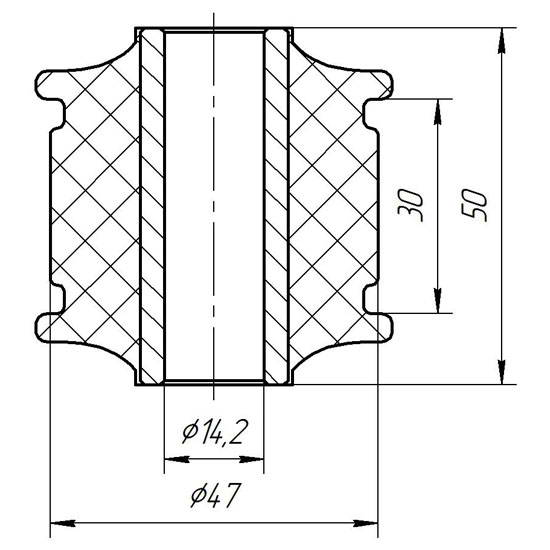 Metgum 2419 Втулка амортизатора