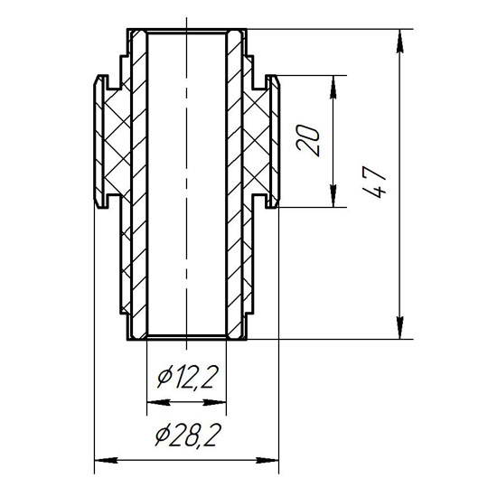 Metgum 2426 Втулка стабілізатора Metgum 2426 Втулка стабілізатора