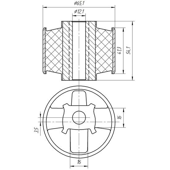 Metgum 2429 Insulator engine mounting Metgum 2429 Insulator engine mounting