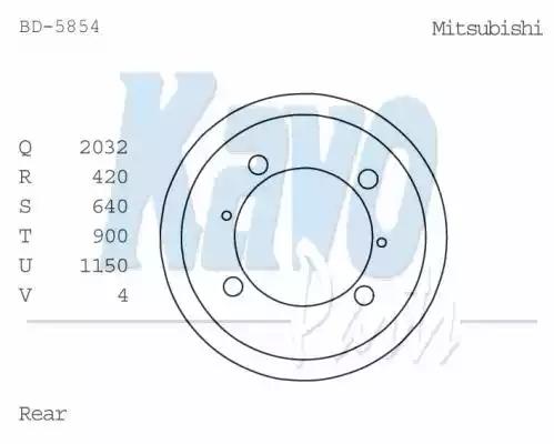 Kavo Parts BD-5854 Bremstrommel Kavo Parts BD-5854 Bremstrommel