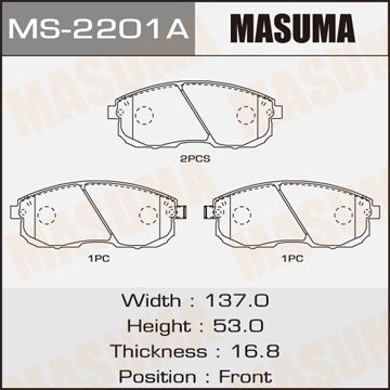 Masuma MS2201 Колодки тормозные