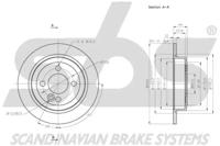 S.B.S. 1815314036 Диск гальмівний