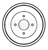 Borg & Beck BBR7090 Барабан гальмівний Borg & Beck BBR7090 Барабан гальмівний