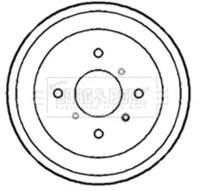 Borg & Beck BBR7146 Барабан гальмівний Borg & Beck BBR7146 Барабан гальмівний