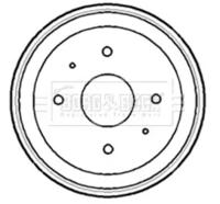 Borg & Beck BBR7161 Барабан тормозной