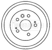 Borg & Beck BBR7180 Барабан гальмівний