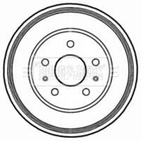 Borg & Beck BBR7212 Барабан тормозной