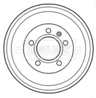 Borg & Beck BBR7215 Bremstrommel