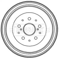 Borg & Beck BBR7227 Барабан гальмівний Borg & Beck BBR7227 Барабан гальмівний