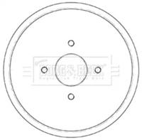 Borg & Beck BBR7252 Bremstrommel
