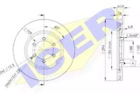 Icer 78BD8678-2 Brake disc