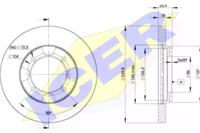 Icer 78BD8735-2 Диск гальмівний