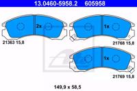 Ate 13.0460-5958.2 Brake pads