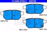 Ate 13.0460-5769.2 Brake pads