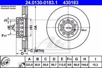 Ate 24.0130-0183.1 Диск гальмівний