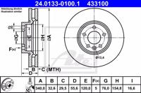 Ate 24.0133-0100.1 Диск тормозной
