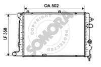 Somora 210240B Радіатор охолодження двигуна