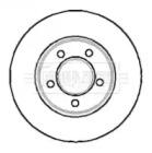 Borg & Beck BBD4044 Диск гальмівний