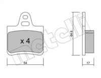 Metelli 22-0284-0 Brake pads Metelli 22-0284-0 Brake pads