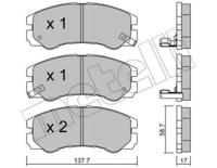 Metelli 22-0357-0 Brake pads
