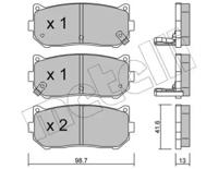 Metelli 22-0372-0 Brake pads Metelli 22-0372-0 Brake pads