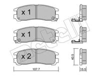 Metelli 22-0398-0 Brake pads