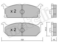 Metelli 22-0416-0 Brake pads