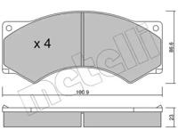 Metelli 22-0579-0 Brake pads