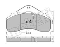 Metelli 22-0585-0 Brake pads