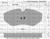 Metelli 22-0671-2K Колодки гальмівні
