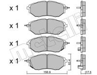 Metelli 22-0763-0 Brake pads