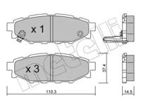 Metelli 22-0764-0 Brake pads