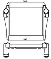 Wilmink Group WG1723827 Радіатор інтеркулера Wilmink Group WG1723827 Радіатор інтеркулера