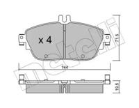 Metelli 22-0965-0 Brake pads