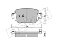 Metelli 22-0980-0 Brake pads Metelli 22-0980-0 Brake pads