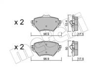 Metelli 22-0987-0 Brake pads Metelli 22-0987-0 Brake pads