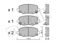 Metelli 22-1002-1 Brake pads Metelli 22-1002-1 Brake pads