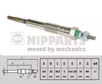 Nipparts J5712013 Свеча накала Nipparts J5712013 Свеча накала