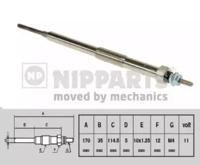Nipparts J5715010 Свічка розжарювання Nipparts J5715010 Свічка розжарювання