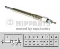 Nipparts J5719002 Свічка розжарювання