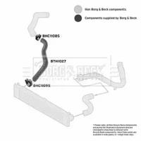 Borg & Beck BTH1027 Патрубок інтеркулера