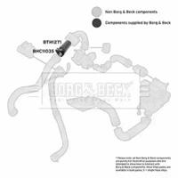 Borg & Beck BTH1271 Патрубок інтеркулера