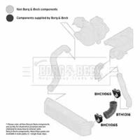 Borg & Beck BTH1316 Патрубок інтеркулера