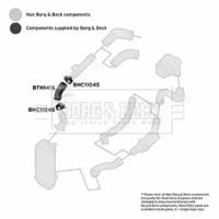 Borg & Beck BTH1416 Патрубок интеркулера