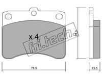 Fri.Tech. 210.0 Колодки гальмівні