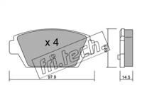 Fri.Tech. 235.0 Колодки гальмівні Fri.Tech. 235.0 Колодки гальмівні