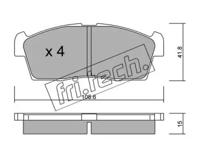Fri.Tech. 455.0 Brake pads