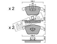 Fri.Tech. 565.3 Колодки гальмівні Fri.Tech. 565.3 Колодки гальмівні