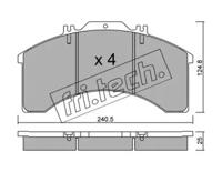 Fri.Tech. 597.0 Brake pads