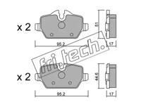Fri.Tech. 657.0 Колодки тормозные